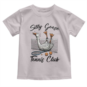 Funny Silly Goose Tennis Club Toddler T Shirt Tennis Lover Gift TS12 Ice Gray Print Your Wear