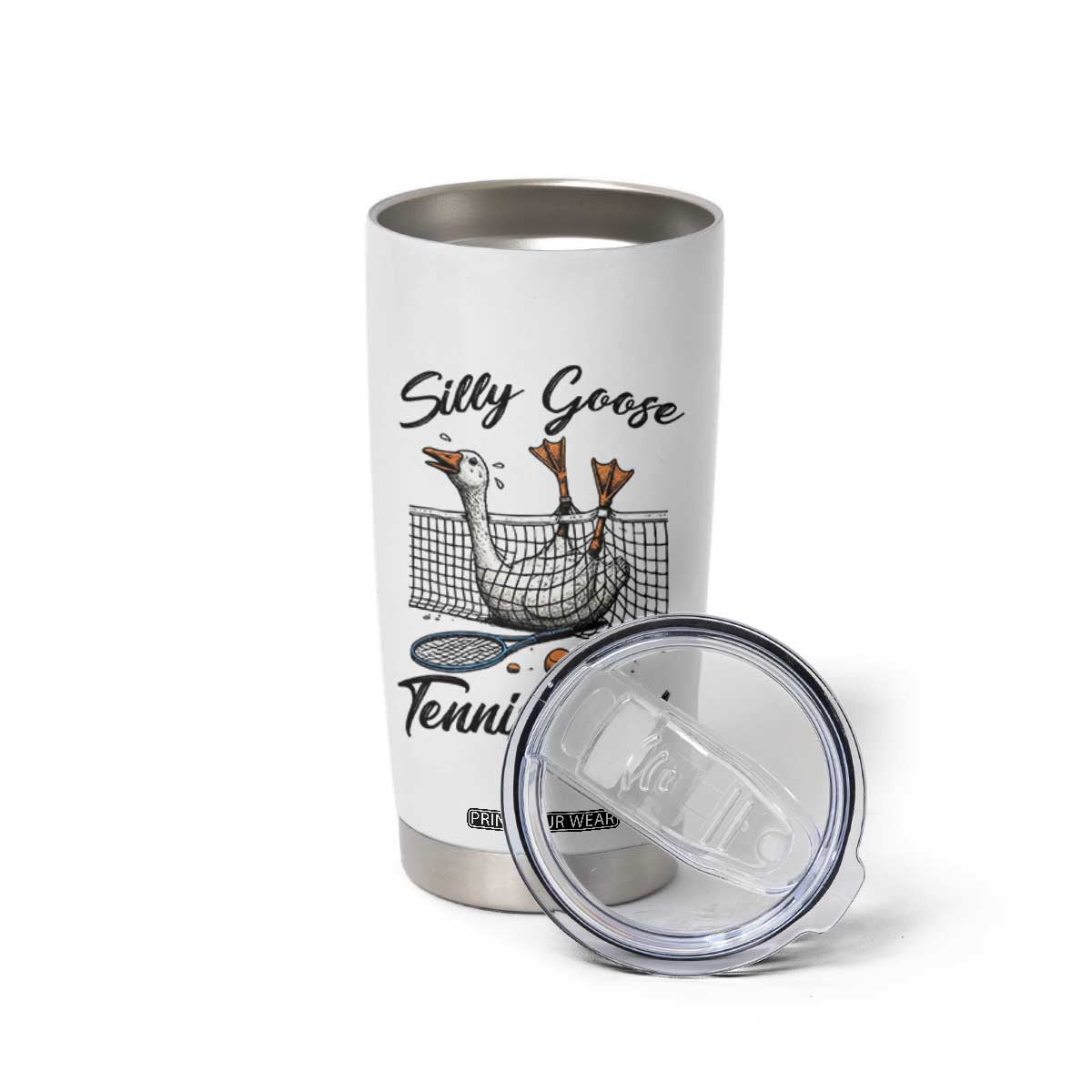 Funny Silly Goose Tennis Club Tumbler Cup Tennis Lover Gift TS12 Print Your Wear