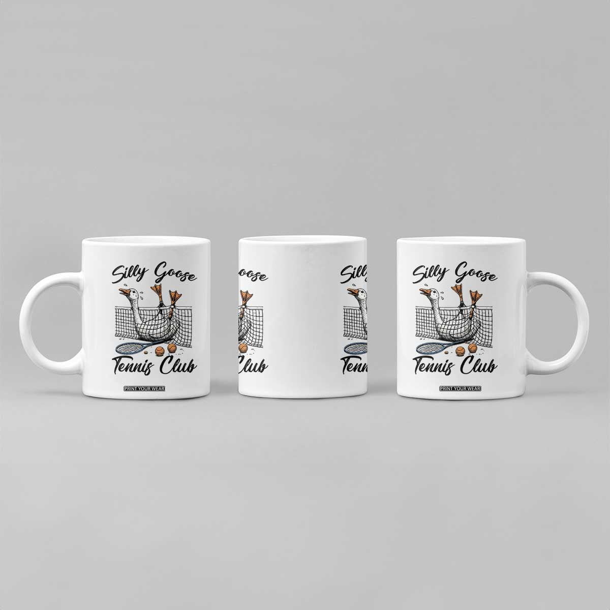 Funny Silly Goose Tennis Club Coffee Mug Tennis Lover Gift TS12 Print Your Wear