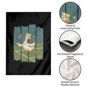 Silly Goose Playing Tennis Garden Flag Funny Bird Getting Hit By Ball TS12 Print Your Wear