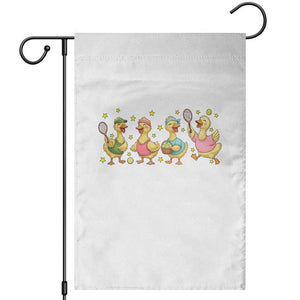 Funny Duck Playing Tennis Garden Flag Farm Animal Lover TS12 White Print Your Wear