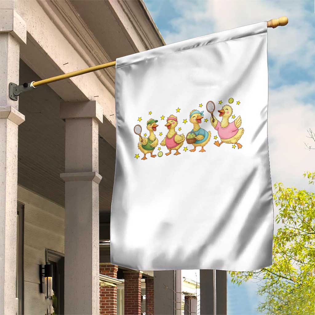 Funny Duck Playing Tennis Garden Flag Farm Animal Lover TS12 Print Your Wear
