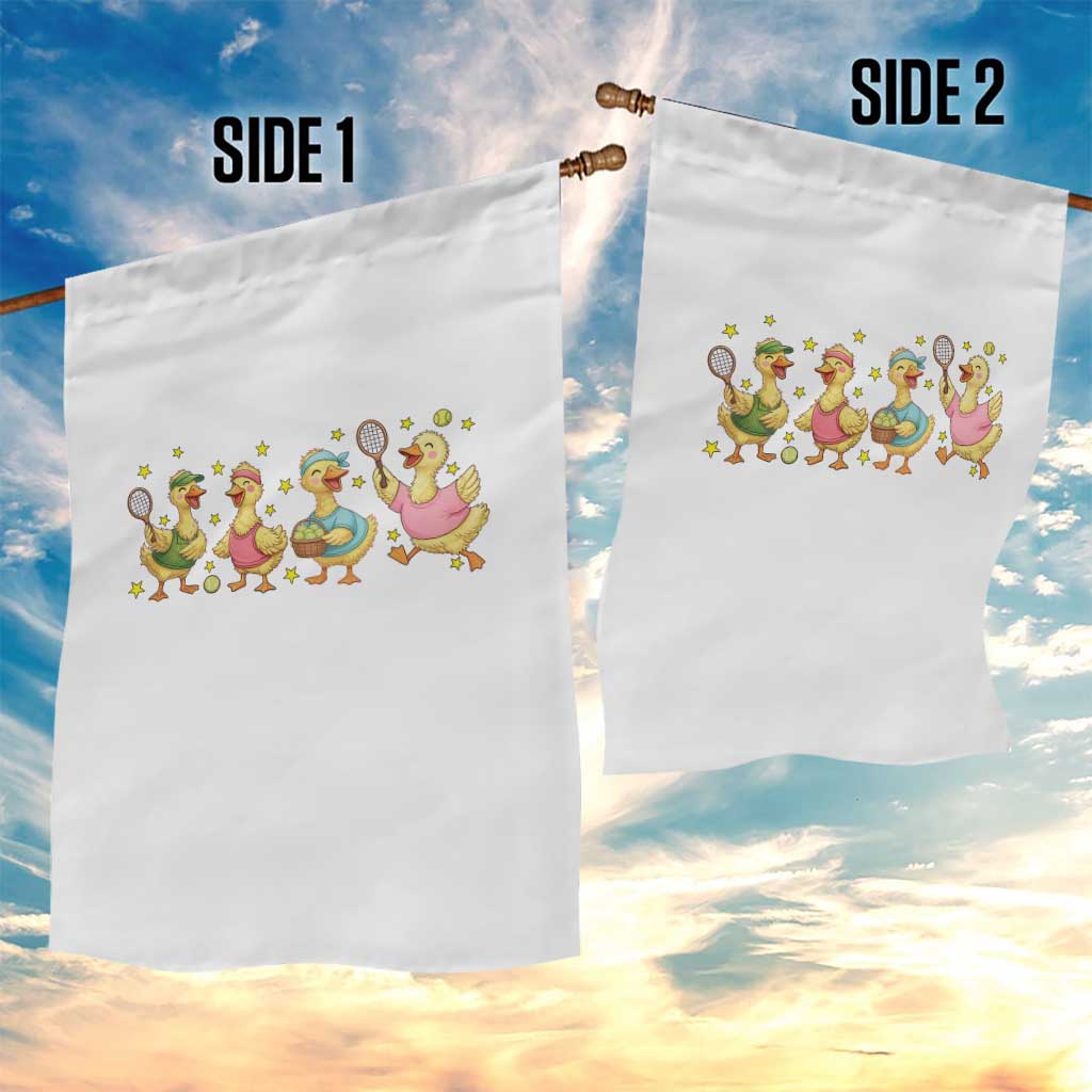 Funny Duck Playing Tennis Garden Flag Farm Animal Lover TS12 Print Your Wear