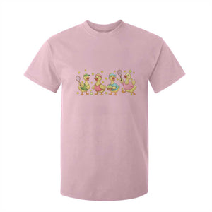 Funny Duck Playing Tennis T Shirt For Kid Farm Animal Lover TS12 Light Pink Print Your Wear