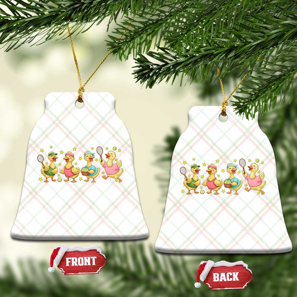 Funny Duck Playing Tennis Ceramic Ornament Farm Animal Lover TS12 Print Your Wear
