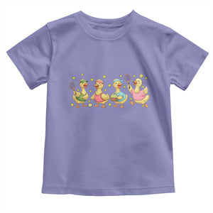 Funny Duck Playing Tennis Toddler T Shirt Farm Animal Lover TS12 Violet Print Your Wear