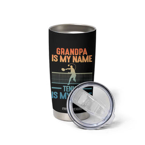 Funny Grandpa Tennis Quote Tumbler Cup Tennis Is My Game TS12 Print Your Wear