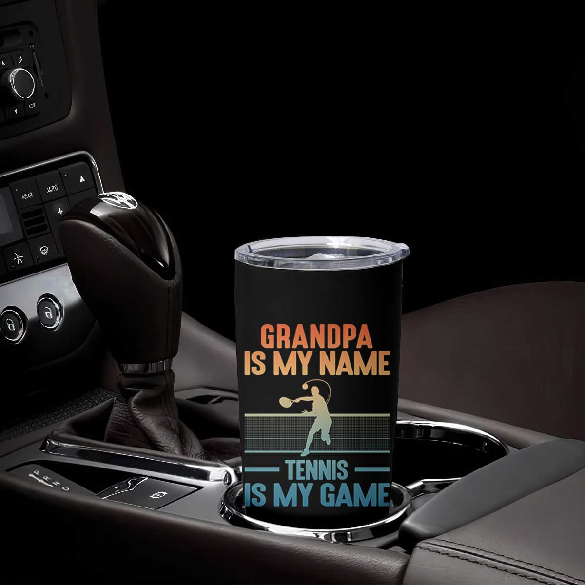 Funny Grandpa Tennis Quote Tumbler Cup Tennis Is My Game TS12 Print Your Wear