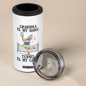 Funny Tennis Quote 4 in 1 Can Cooler Tumbler Grandma Is My Name Tennis Is My Game TS12 Print Your Wear