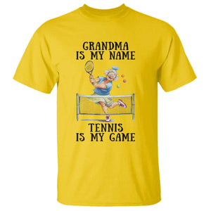 Funny Tennis Quote T Shirt Grandma Is My Name Tennis Is My Game TS12 Daisy Print Your Wear