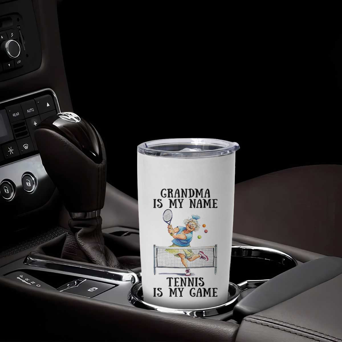 Funny Tennis Quote Tumbler Cup Grandma Is My Name Tennis Is My Game TS12 Print Your Wear