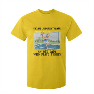 Funny Grandma Tennis Player Gift T Shirt For Kid Never Underestimate An Old Lady TS12 Daisy Print Your Wear