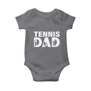 Funny Tennis Dad Life Baby Onesie Tennis Player Gift TS12 Charcoal Print Your Wear