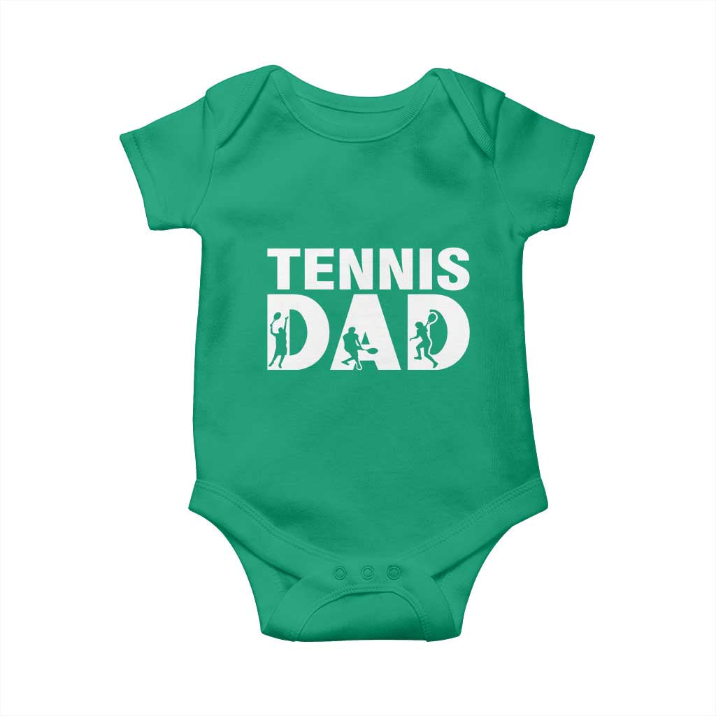Funny Tennis Dad Life Baby Onesie Tennis Player Gift TS12 Irish Green Print Your Wear