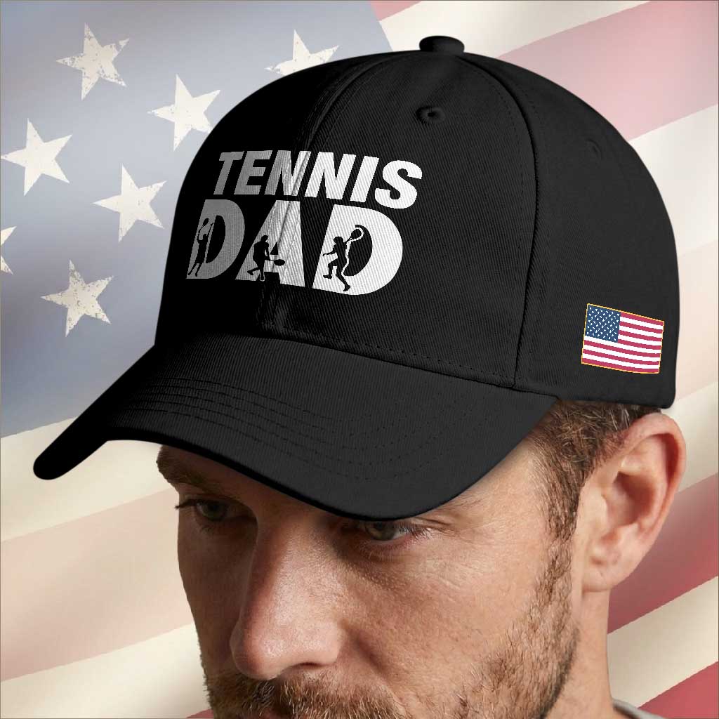 Funny Tennis Dad Life Baseball Cap Tennis Player Gift TS12 Print Your Wear
