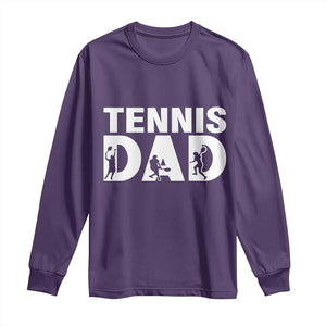 Funny Tennis Dad Life Long Sleeve Shirt Tennis Player Gift TS12 Purple Print Your Wear