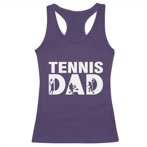 Funny Tennis Dad Life Racerback Tank Top Tennis Player Gift TS12 Purple Print Your Wear