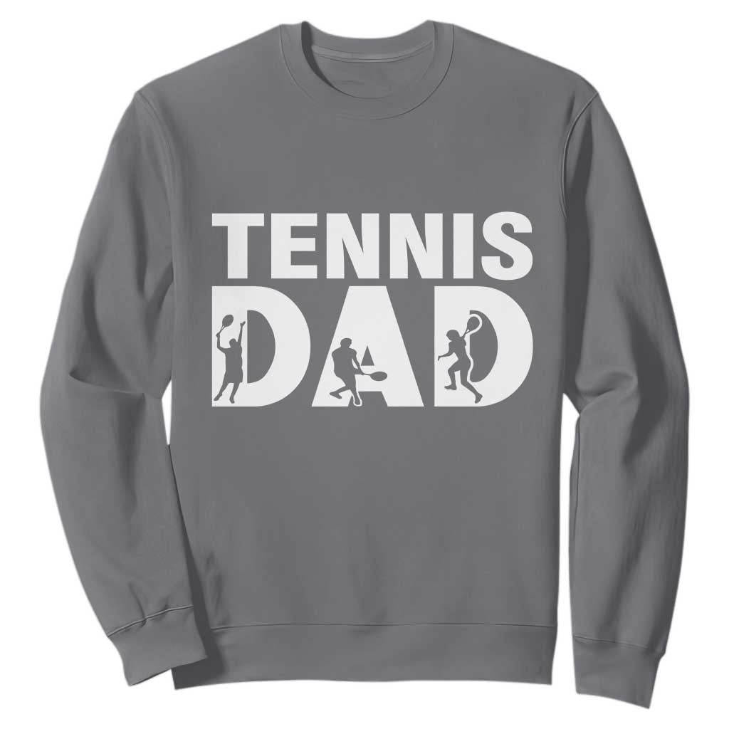 Funny Tennis Dad Life Sweatshirt Tennis Player Gift TS12 Charcoal Print Your Wear
