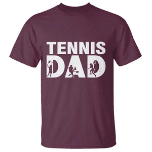 Funny Tennis Dad Life T Shirt Tennis Player Gift TS12 Maroon Print Your Wear