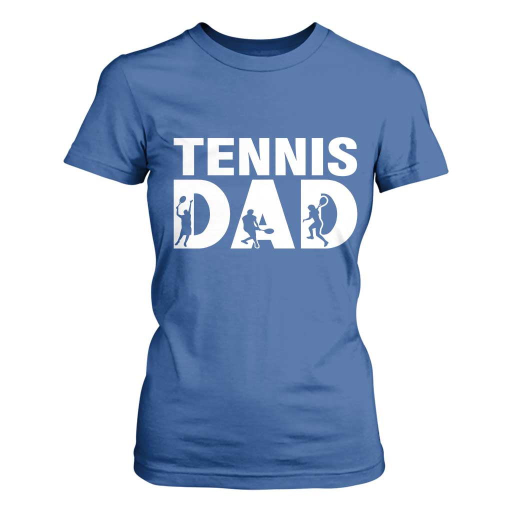 Funny Tennis Dad Life T Shirt For Women Tennis Player Gift TS12 Royal Blue Print Your Wear