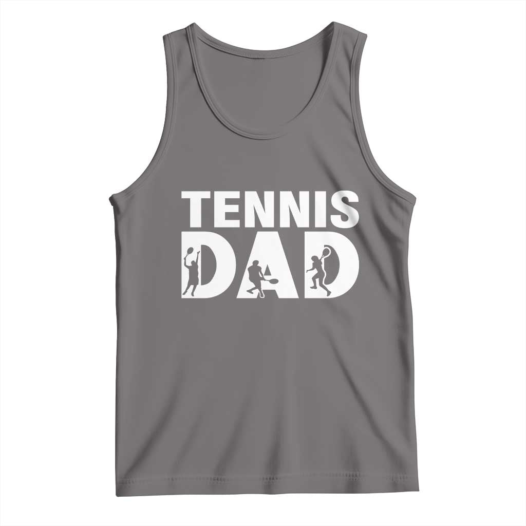 Funny Tennis Dad Life Tank Top Tennis Player Gift TS12 Deep Heather Print Your Wear