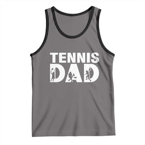 Funny Tennis Dad Life Tank Top Tennis Player Gift TS12 Deep Heather Black Print Your Wear
