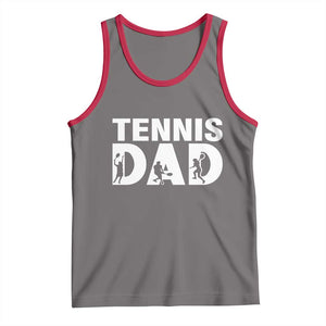 Funny Tennis Dad Life Tank Top Tennis Player Gift TS12 Deep Heather Red Print Your Wear