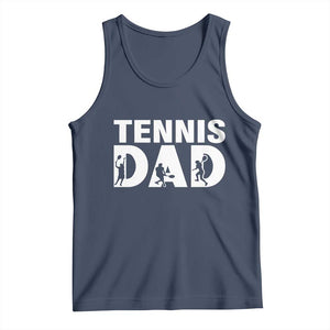 Funny Tennis Dad Life Tank Top Tennis Player Gift TS12 Navy Print Your Wear