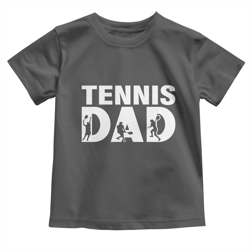 Funny Tennis Dad Life Toddler T Shirt Tennis Player Gift TS12 Dark Heather Print Your Wear