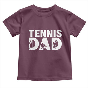Funny Tennis Dad Life Toddler T Shirt Tennis Player Gift TS12 Maroon Print Your Wear