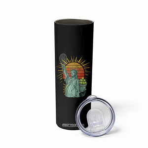 Funny Statue Of Liberty Tennis Player Skinny Tumbler Patriotic Sports Lover TS12 Print Your Wear
