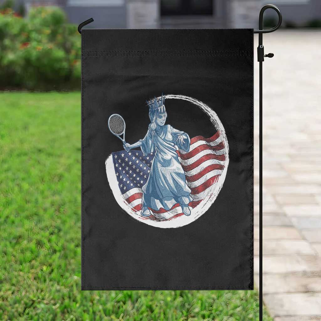 Funny Statue Of Liberty Tennis Player Garden Flag USA Pride Female Tennis Gift TS12 Print Your Wear