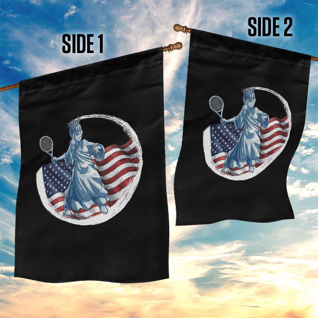 Funny Statue Of Liberty Tennis Player Garden Flag USA Pride Female Tennis Gift TS12 Print Your Wear