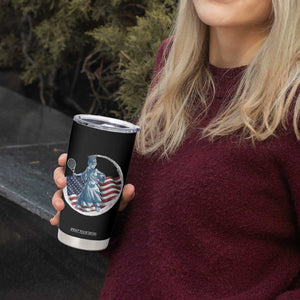Funny Statue Of Liberty Tennis Player Tumbler Cup USA Pride Female Tennis Gift TS12 Print Your Wear