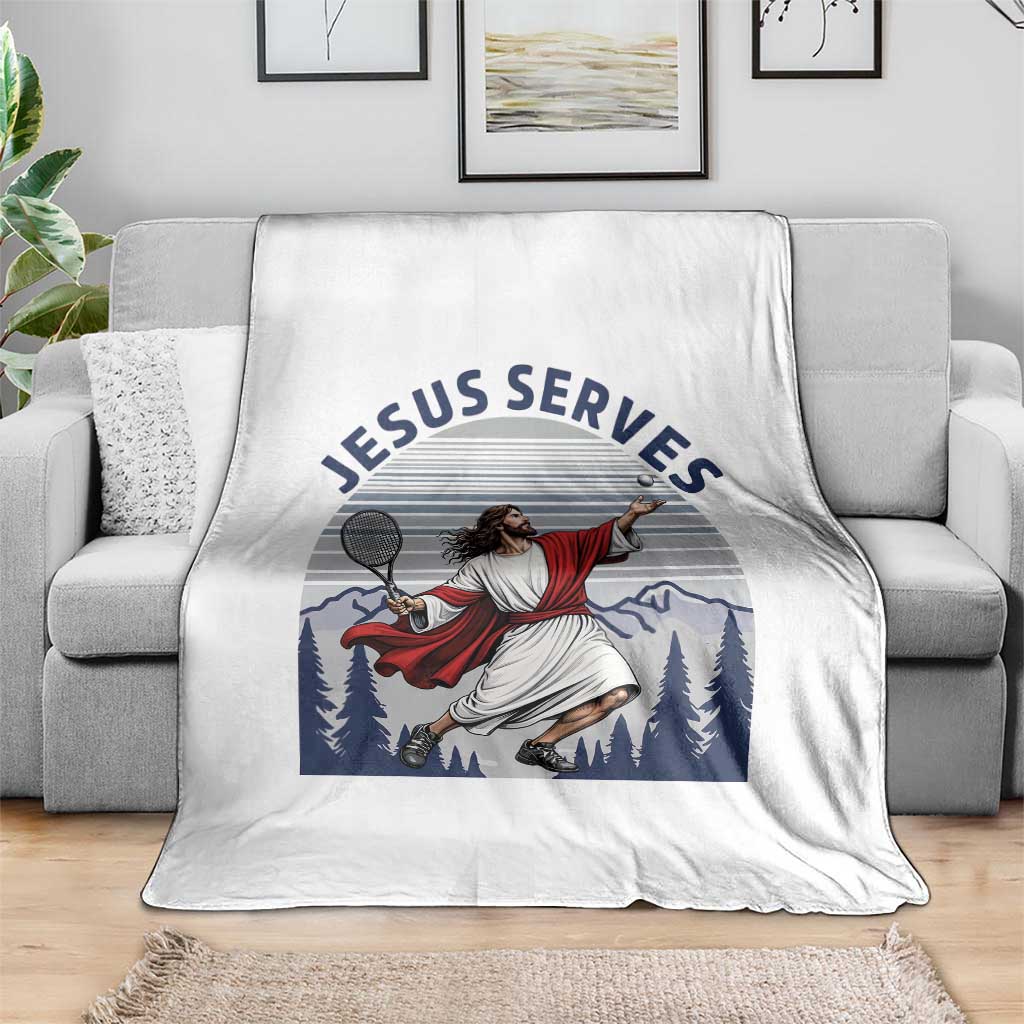 Christian Tennis Lover Gift Throw Blanket Funny Christian Gift TS12 Print Your Wear