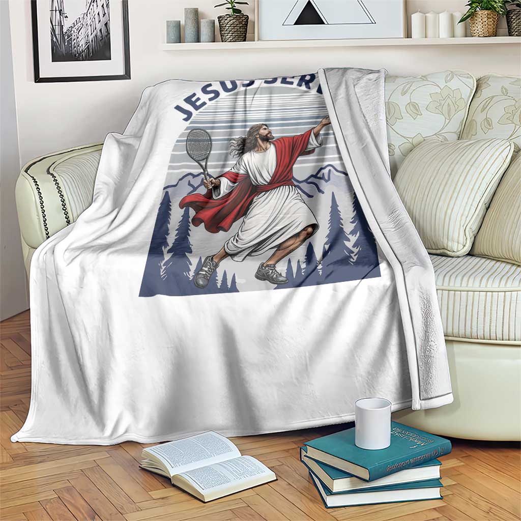 Christian Tennis Lover Gift Throw Blanket Funny Christian Gift TS12 Print Your Wear