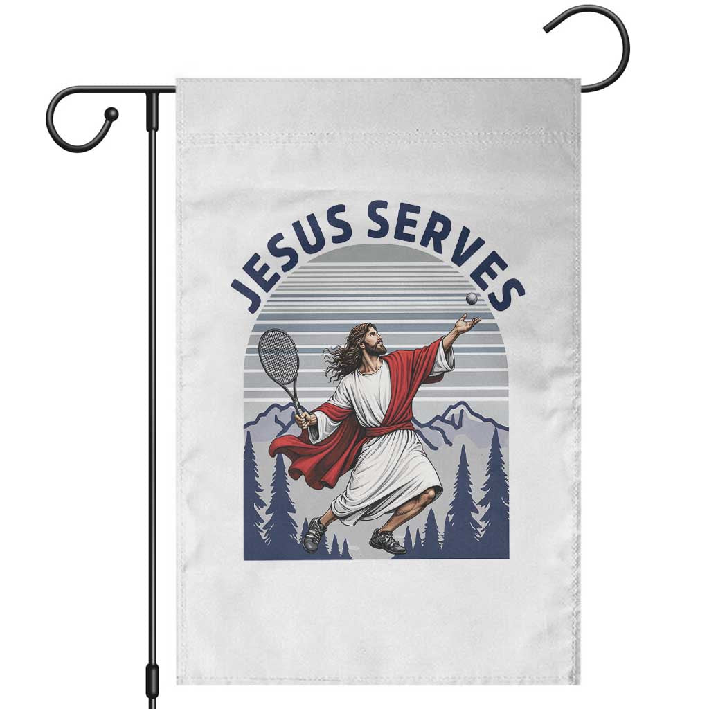 Christian Tennis Lover Gift Garden Flag Funny Christian Gift TS12 White Print Your Wear