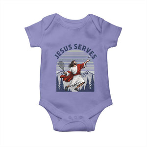 Christian Tennis Lover Gift Baby Onesie Funny Christian Gift TS12 Violet Print Your Wear