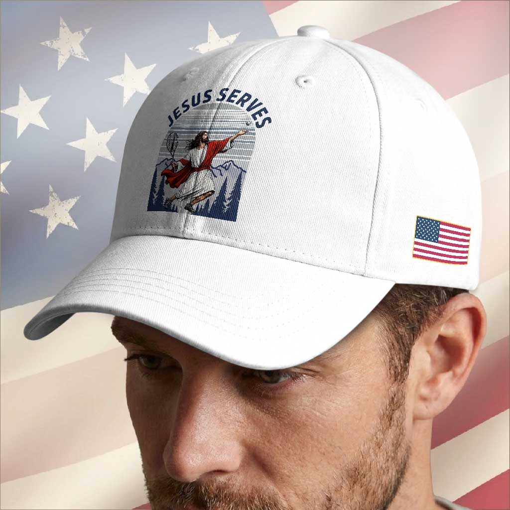 Christian Tennis Lover Gift Baseball Cap Funny Christian Gift TS12 Print Your Wear