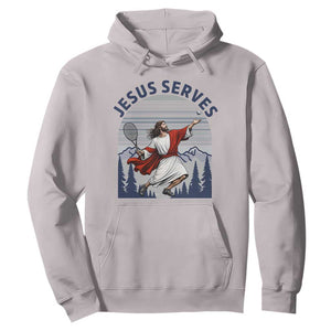 Christian Tennis Lover Gift Hoodie Funny Christian Gift TS12 Ice Gray Print Your Wear
