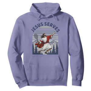 Christian Tennis Lover Gift Hoodie Funny Christian Gift TS12 Violet Print Your Wear
