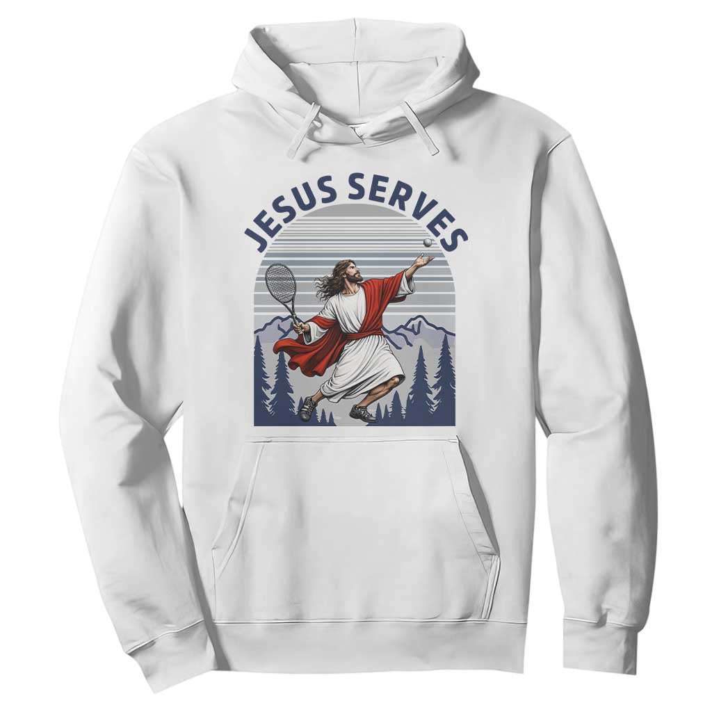 Christian Tennis Lover Gift Hoodie Funny Christian Gift TS12 White Print Your Wear