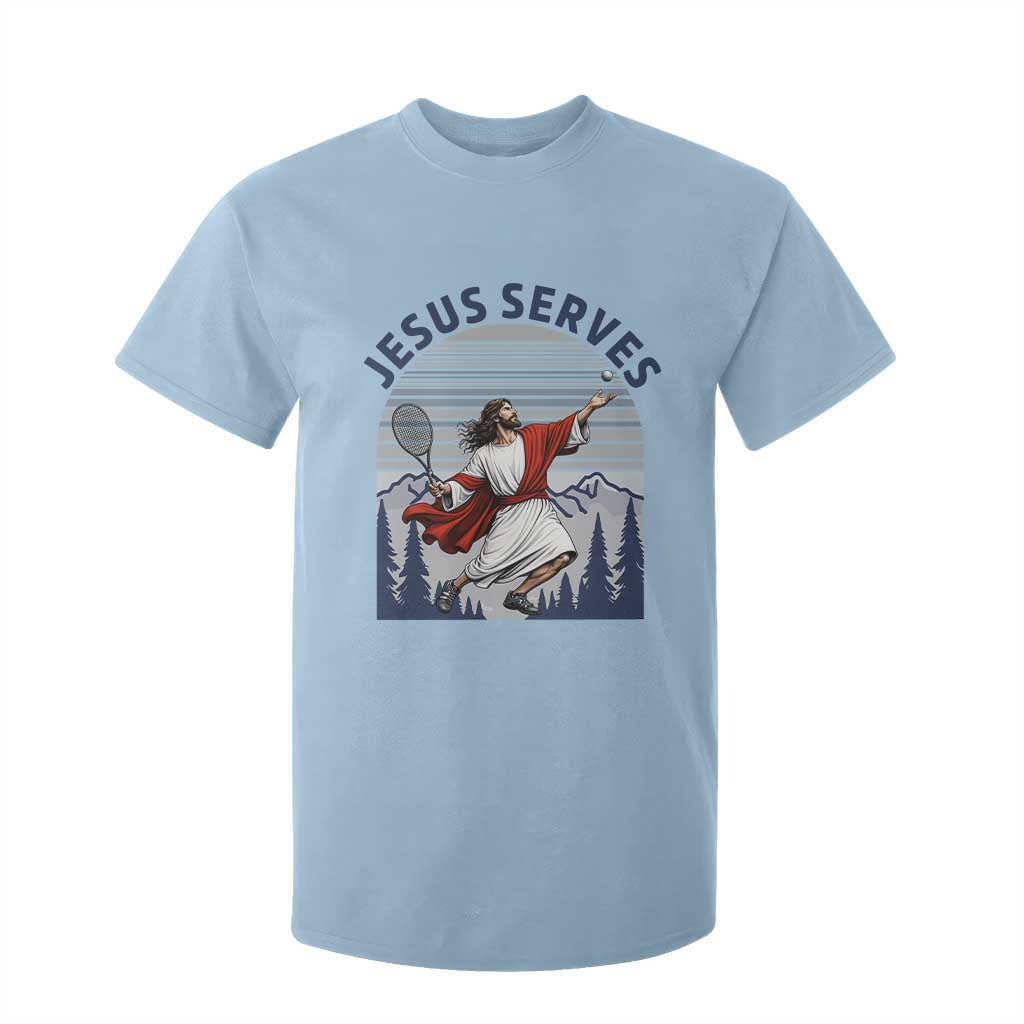 Christian Tennis Lover Gift T Shirt For Kid Funny Christian Gift TS12 Light Blue Print Your Wear