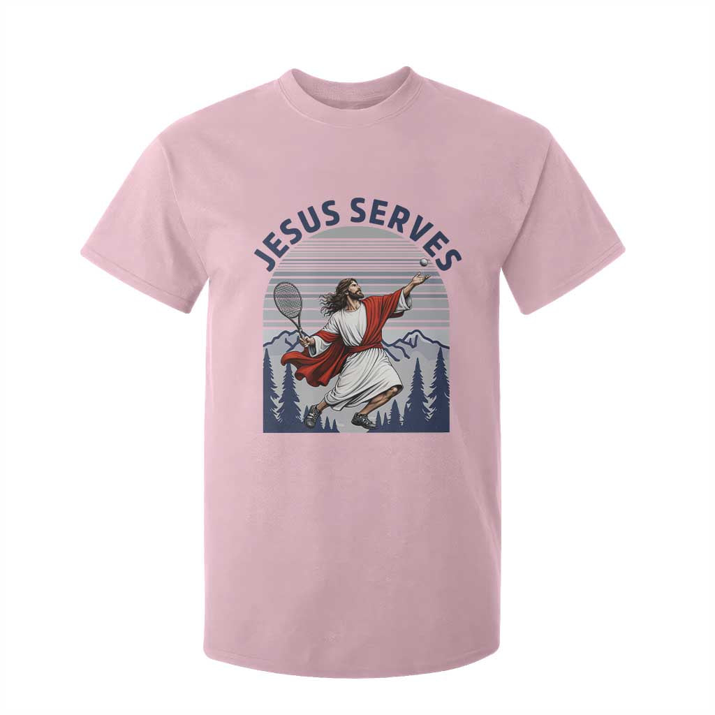 Christian Tennis Lover Gift T Shirt For Kid Funny Christian Gift TS12 Light Pink Print Your Wear