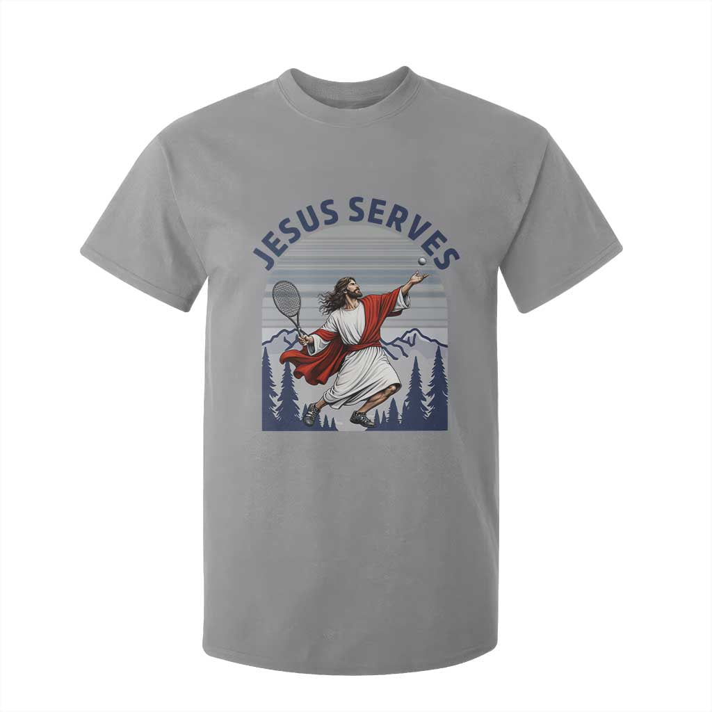 Christian Tennis Lover Gift T Shirt For Kid Funny Christian Gift TS12 Sport Gray Print Your Wear