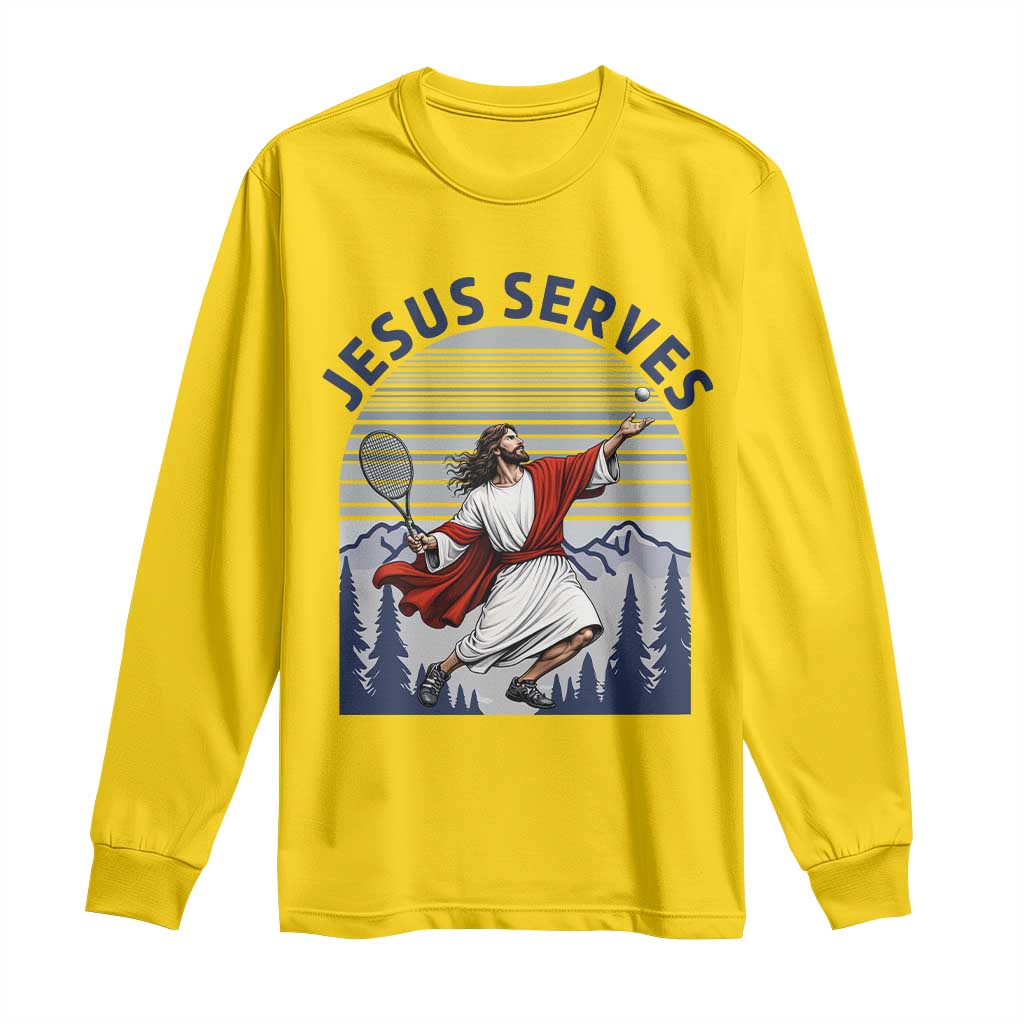 Christian Tennis Lover Gift Long Sleeve Shirt Funny Christian Gift TS12 Daisy Print Your Wear