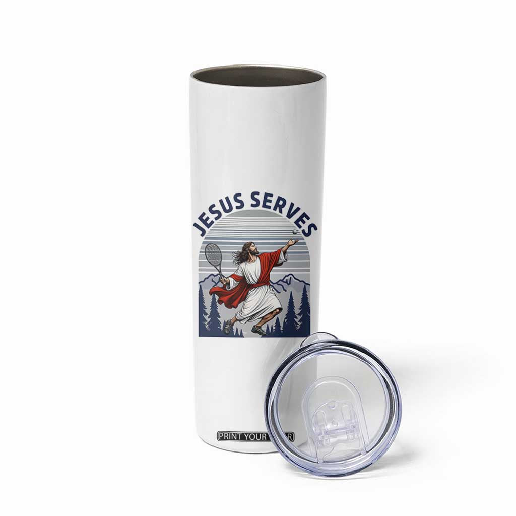 Christian Tennis Lover Gift Skinny Tumbler Funny Christian Gift TS12 Print Your Wear