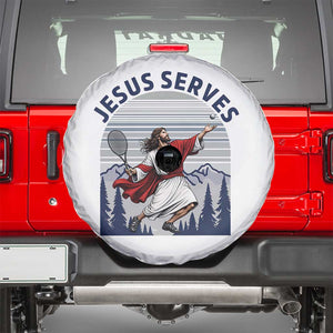 Christian Tennis Lover Gift Spare Tire Cover Funny Christian Gift TS12 White Print Your Wear