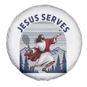 Christian Tennis Lover Gift Spare Tire Cover Funny Christian Gift TS12 Print Your Wear