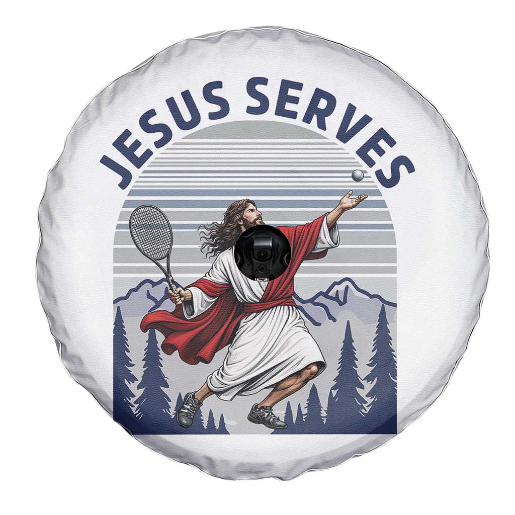 Christian Tennis Lover Gift Spare Tire Cover Funny Christian Gift TS12 Print Your Wear